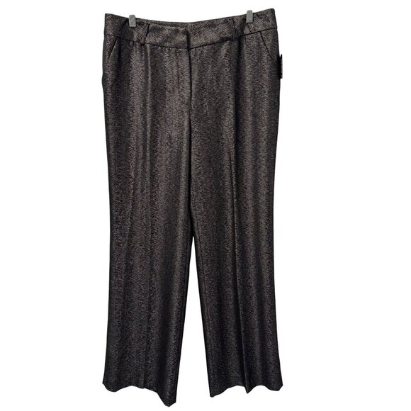 600 West Womens Size 12  Black Multi Wide-Leg Pants. NWT - Picture 2 of 12